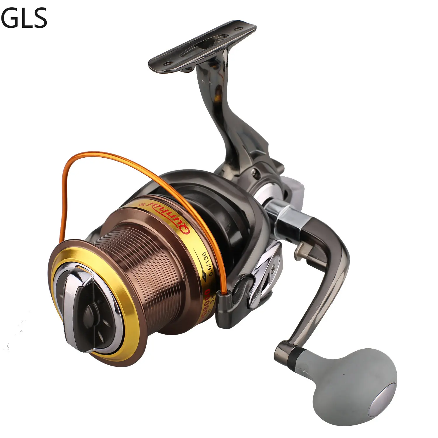 

GLS New 4.6:1 Anti-Saltwater Large Spinning Fishing Reel 12+1BB High Speed Carp Distant Reel Fishing Tools