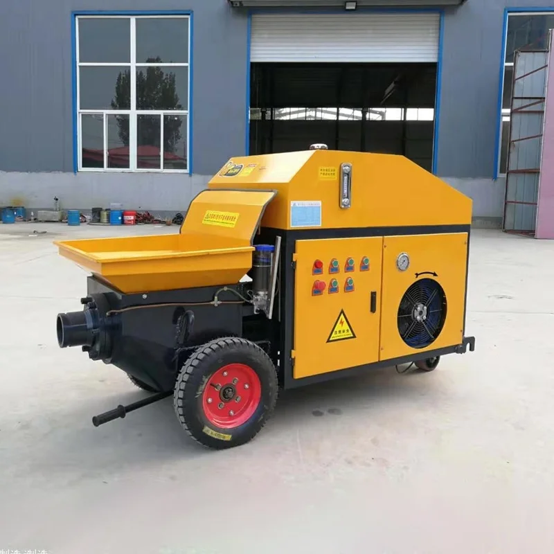 جهاز تحكم عن بعد جديد لمضخة الخرسانة أسطوانة واحدة مضخة الخرسانة الديزل الهندسية وآلات البناء