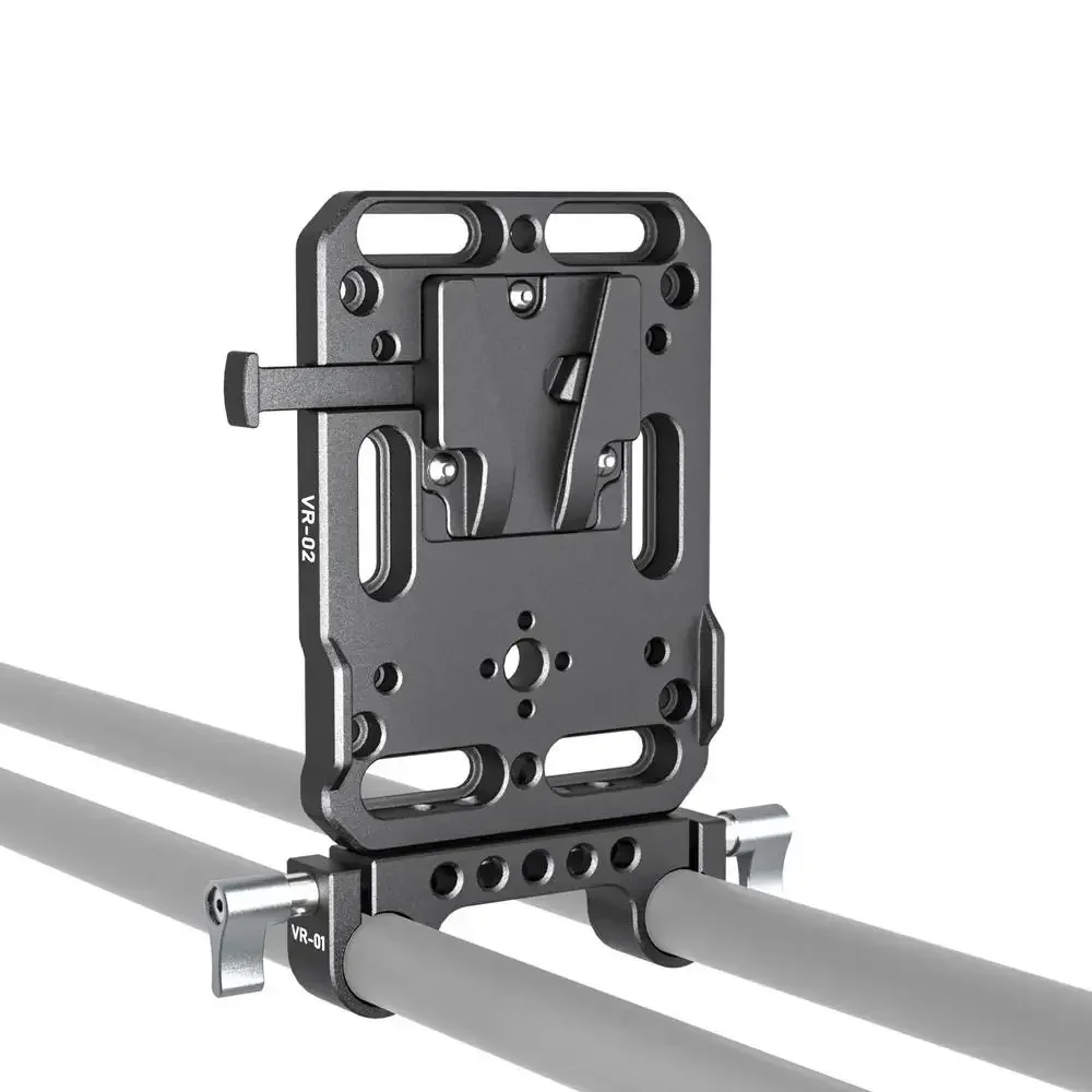 ZGCINE VR-01 VR-02 VR-03 VR-05 V Mount Battery Plate/Rod Clamp V Lock Battery Plate Adapter with Automatic Lock Protection