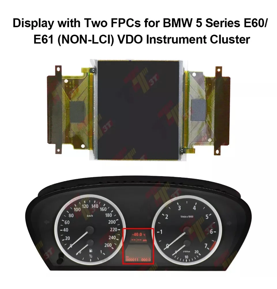 Dashboard LCD Display For BMW 5 serial E60 525i VDO instrument displayer