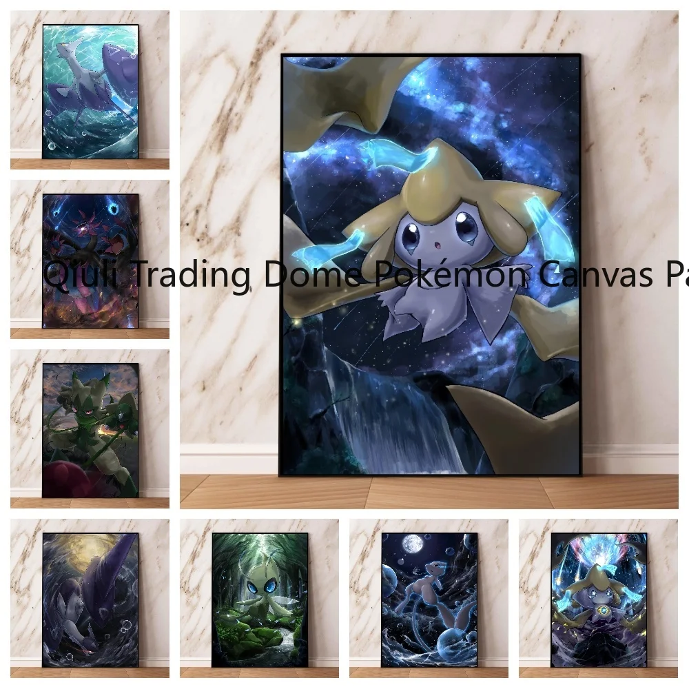 

Japanese Classic Anime Pokemon Watercolor Wall Art Canvas Posters Print Painting Gift Children Room Home Decor Mural Cuadros