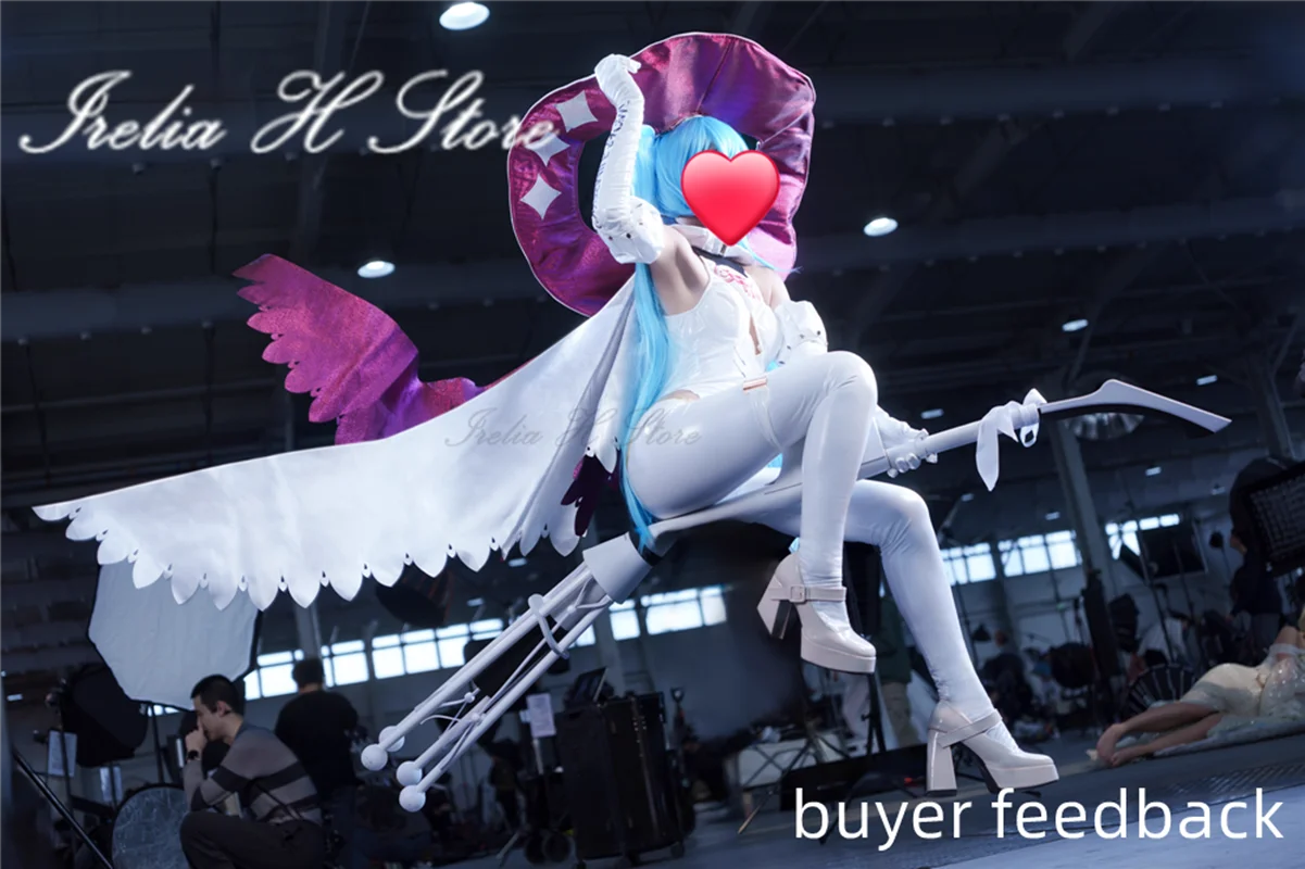 متوفر في المخزون أزياء Irelia H Mikuu التأثيرية 2024 Mi Cos ku بدلة سباق ساحرة مثيرة أزياء الهالوين