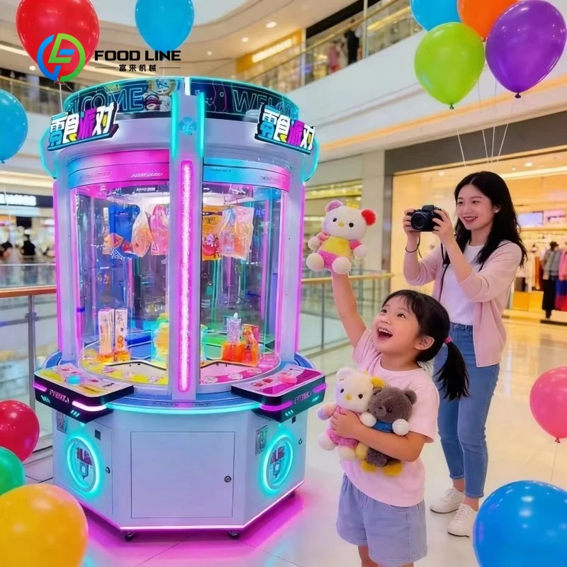Custom Coin Operated Arcade Claw Doll Machine Tap Button Reaction Gift Game Machine for Mall Amusement Park Indoor Entertainment