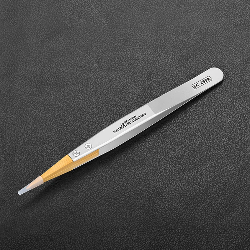 High End Tipped Tweezers Pointed Tweezers Lightweight Professional Watch Repair Tool Easy to Handle Boxwood Tip Tweezers