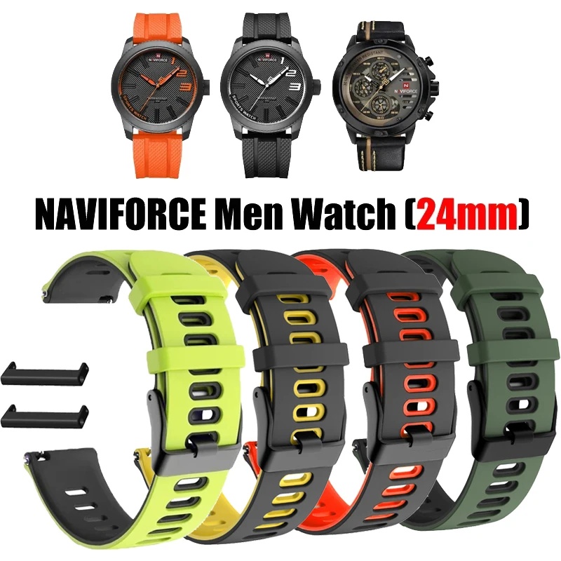 Silicone Band Strap For NAVIFORCE NF9202 NF9110M Men Smart Watch Bracelet Wristband replacement Correa Belt Accessories