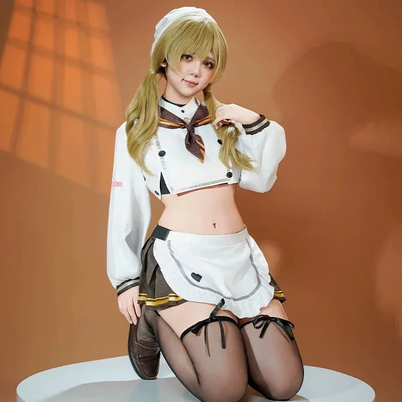 Bready cosplay anime game Nikke: The Goddess of Victory sweet midriff sexy kawaii lolita dress plus-size girls wigs x;2,f;5.n; view 3