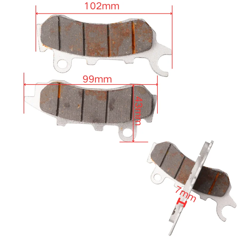 Front Rear Brake Pads OEM Replace For Honda PCX125 WW125AM 2021 WW125AP 2023 WW125HVM PCX e:HEV 2021 Scooter Parts view 6