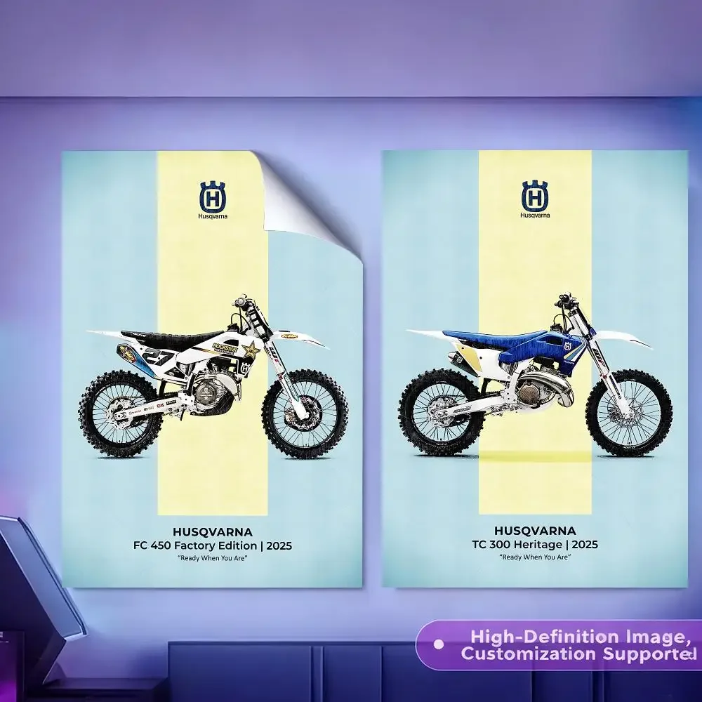 Famous Brand H-HusqvarnaS Painting Calligraphy HD Canvas Poster Crease Free Waterproof All Space Wall Decor