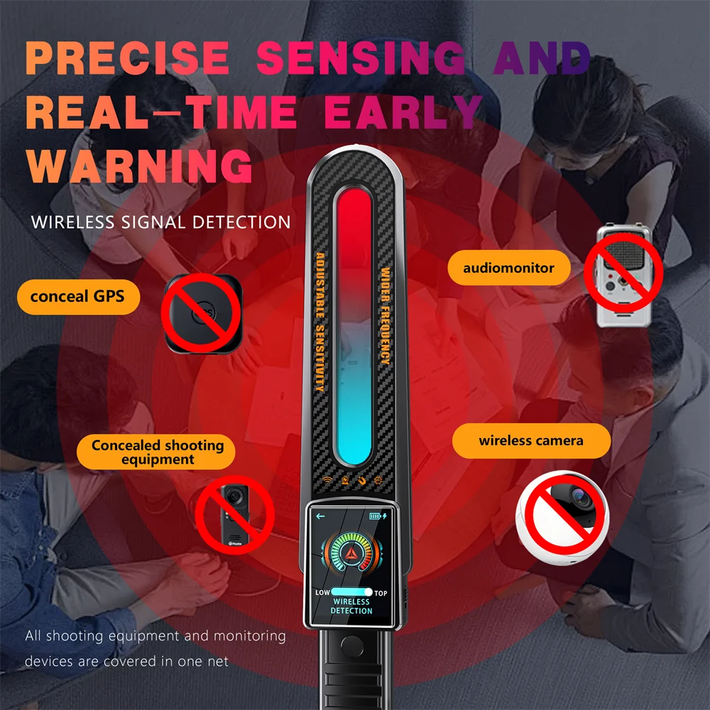 

Hidden Camera Detectors , Anti Spy Camera Finder, GPS Tracker Detectors, Hidden Car GPS/BUG/RF/Magnetic/Lens Detector for Hotel