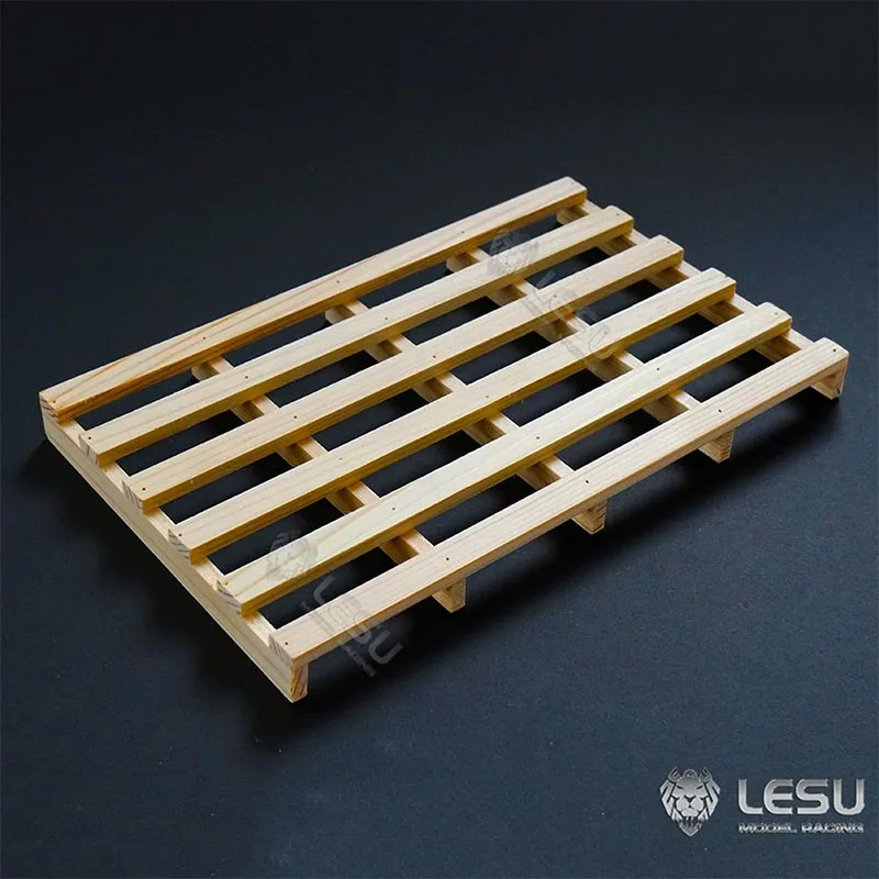 LESU 1/14 RD-A0014-M Engineering Hydraulic Forklift Wooden Pallet Freight Wooden Board Rack Tamiya