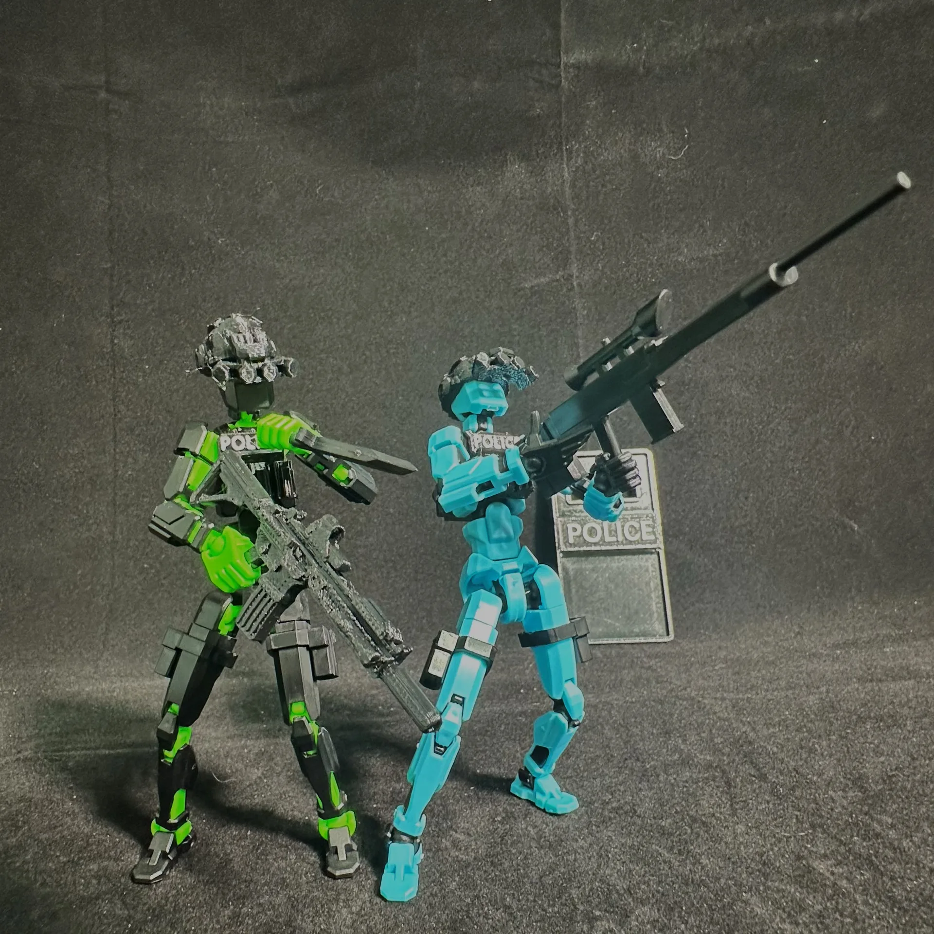 كوماندوز سوات فريق 13 الشكل ثلاثية الأبعاد مطبوعة متعددة المفاصل المنقولة محظوظ 13 عمل الشكل الدمية التجمع لعبة نموذج سطح المكتب حلية #3