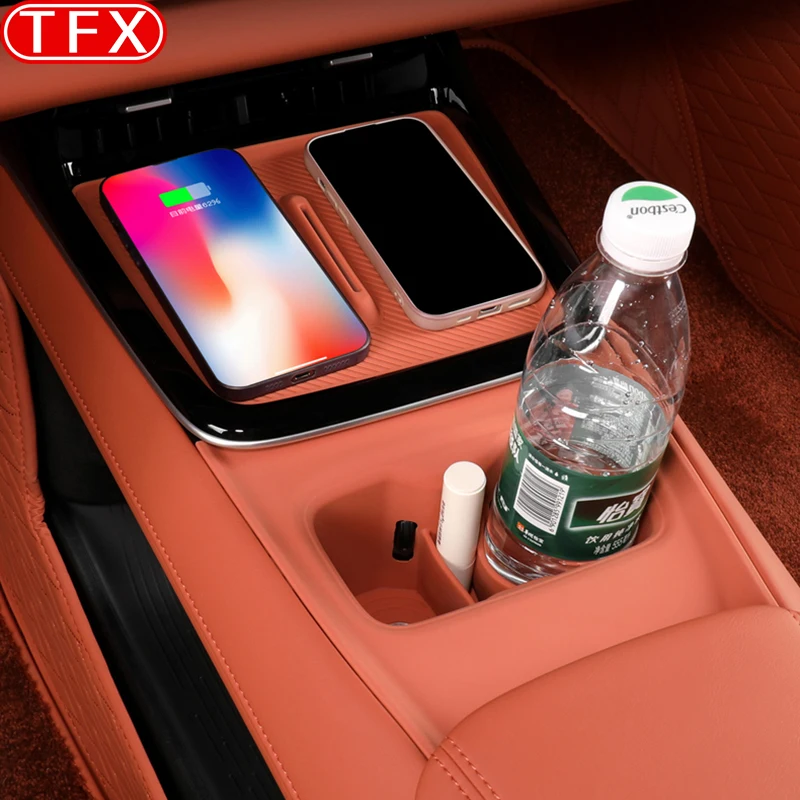 For Changan Deepal S05 2024-2026 Car Styling Central Control Wireless Charging Silicone Pad Panel Protective Cover Accessories