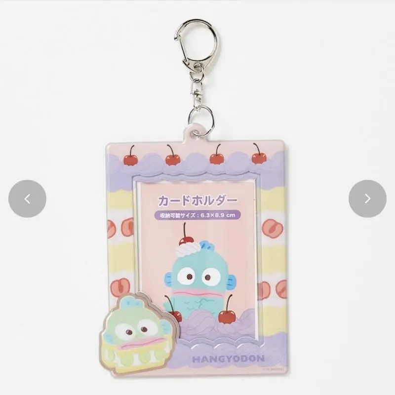 Sanrio Character Card Holder Wish Me Mell Tuxedosam Hangyodon Marumofubiyori Cake Figure Handle Star Love Bean Goo Card Holder