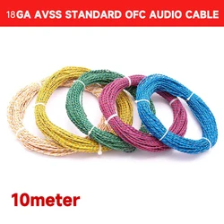 10meter 14awg Avss Standard Car Sub Woofer Tweeter Speaker Wire Audio Cable Ofc Pure Copper Twisted Pair Power Cord Line