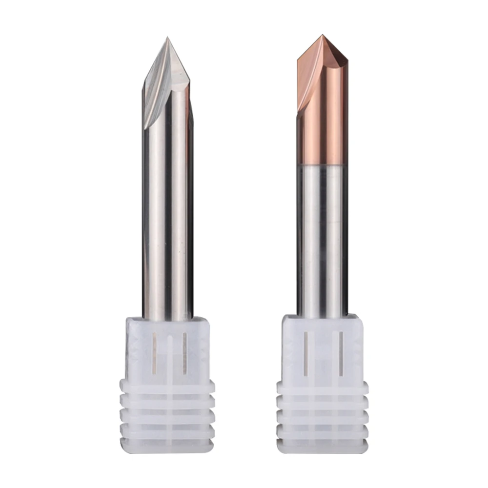 1PCS Chamfer Milling Cutter Carbide Corner Countersink Chamfering Mill Deburring Edges V Grove Router 60 90 120 Degree 3 Flutes