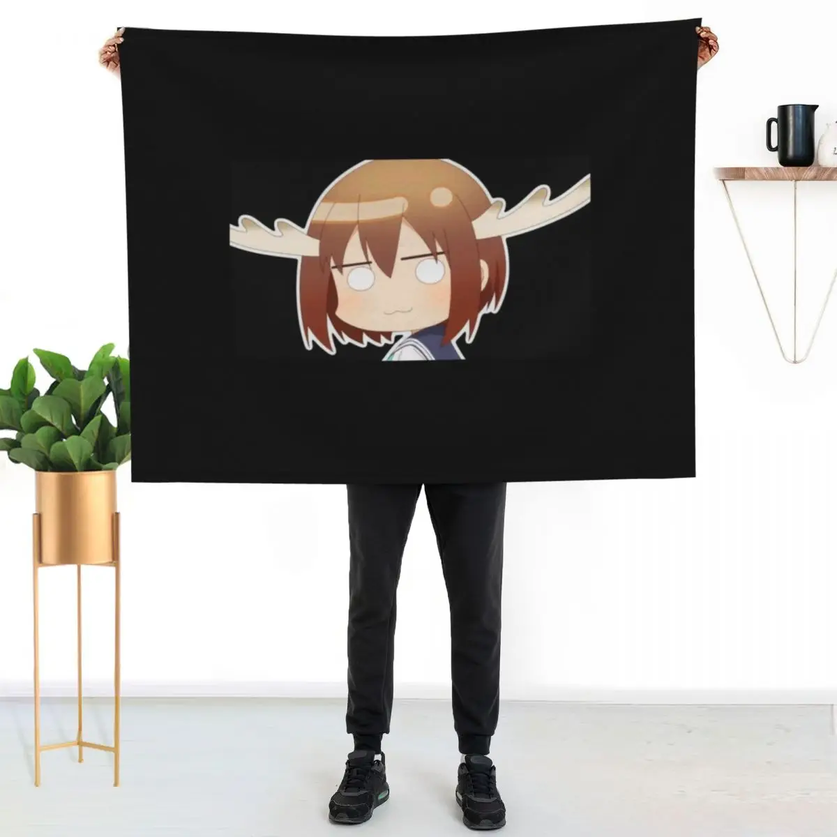 

Shikanoko Noko - My Deer Friend Nokotan Throw Blanket Elegant Warm Throw Blanket for Hotel Home