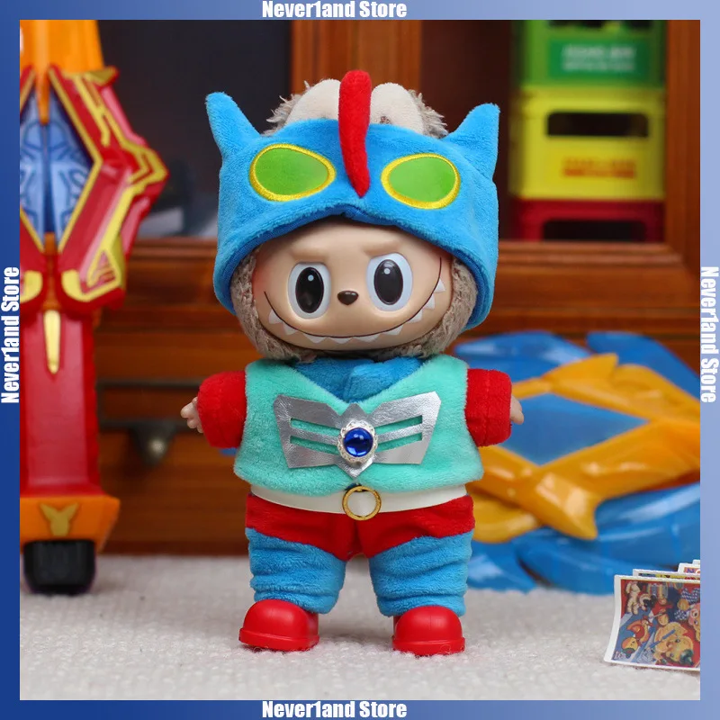 جديد Labubu الملابس الكرتون عمل كامين شين تشان قبعة Weskit الأحذية 5 قطعة مجموعة صغيرة أفخم دمية الملابس موضة إكسسوارات دمي