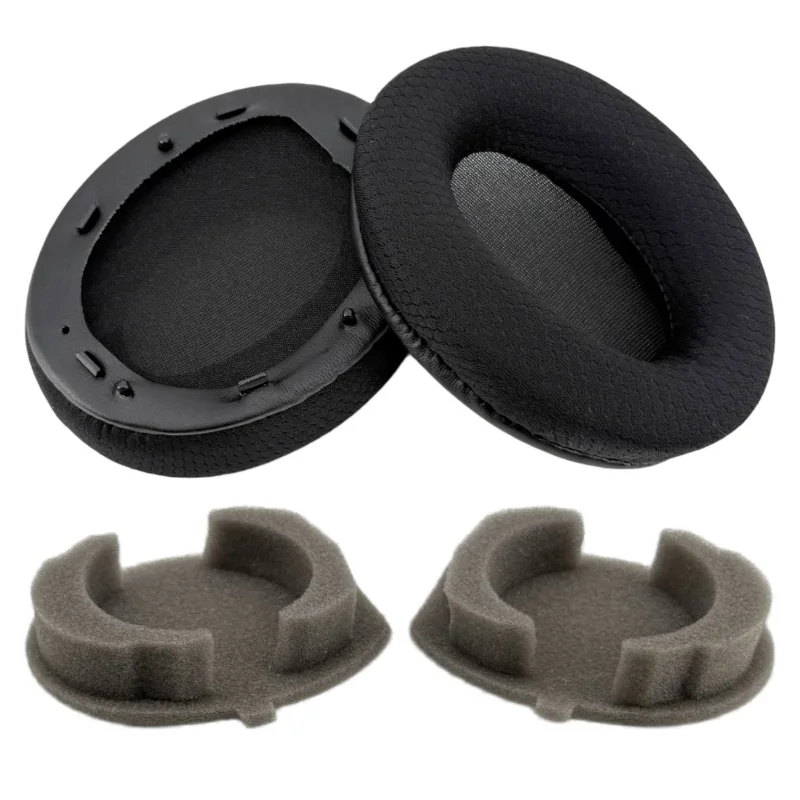 Fabric Mesh WH1000XM3 Easy Install Snap On Headband & Earpads for Sony WH-1000XM3 Replacement Headband Headstrap Ear Pad Cushion