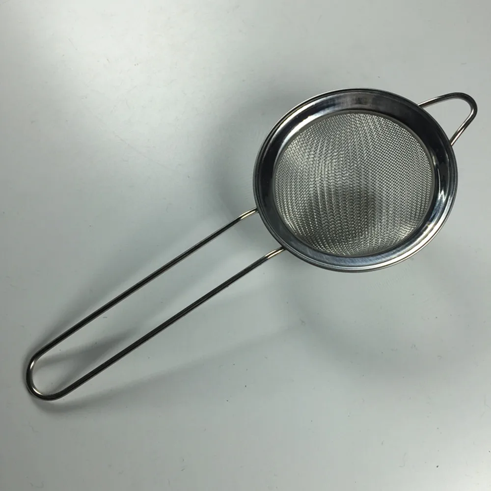 1PC Dia 8cm 201 Stainless Steel Strainer Scoop For Soybean Milk Flour Salt