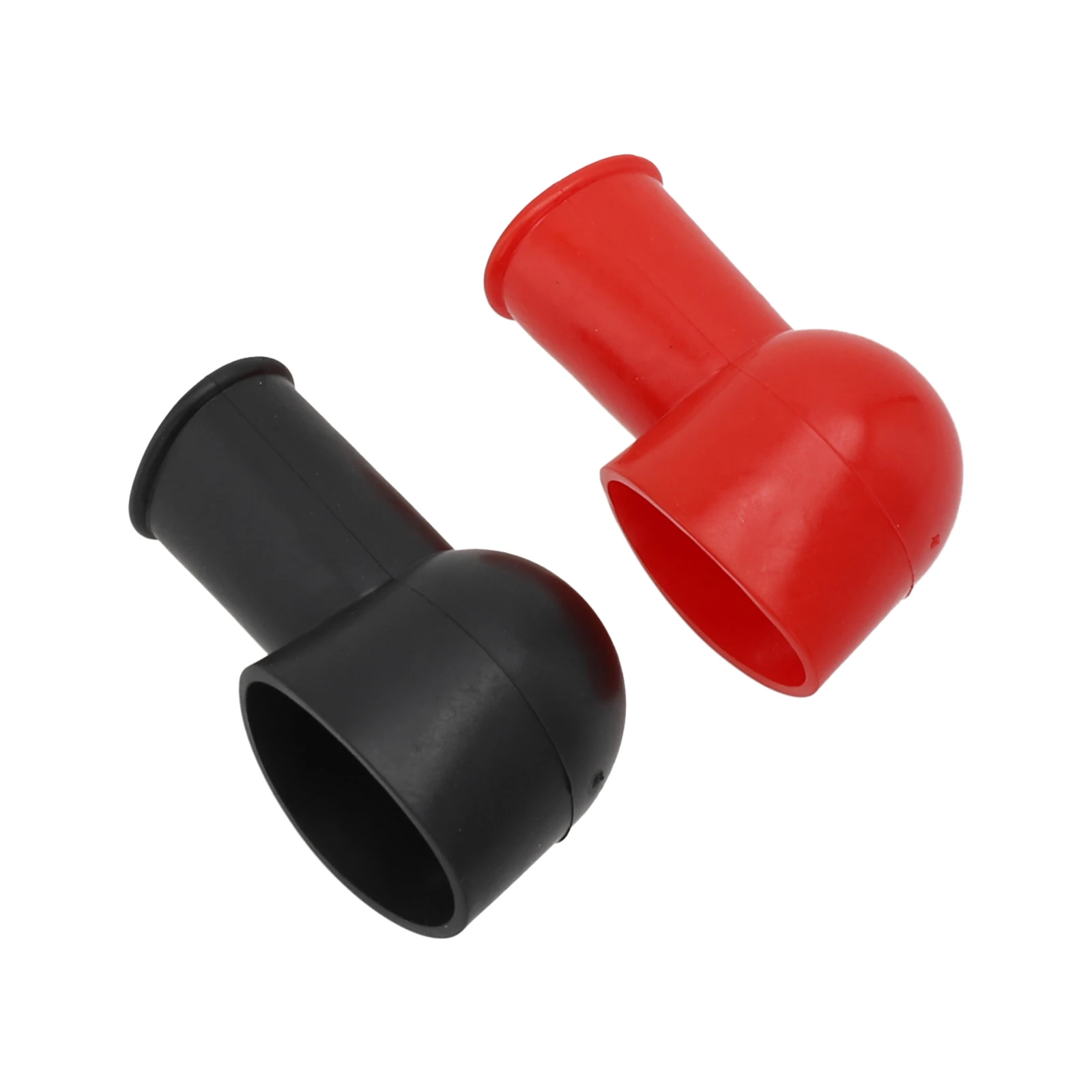 2pcs Set Auto Car Battery Terminal Cover Rubber Cap Connector Heat Insulating Protector Automobiles Motorcycles Parts