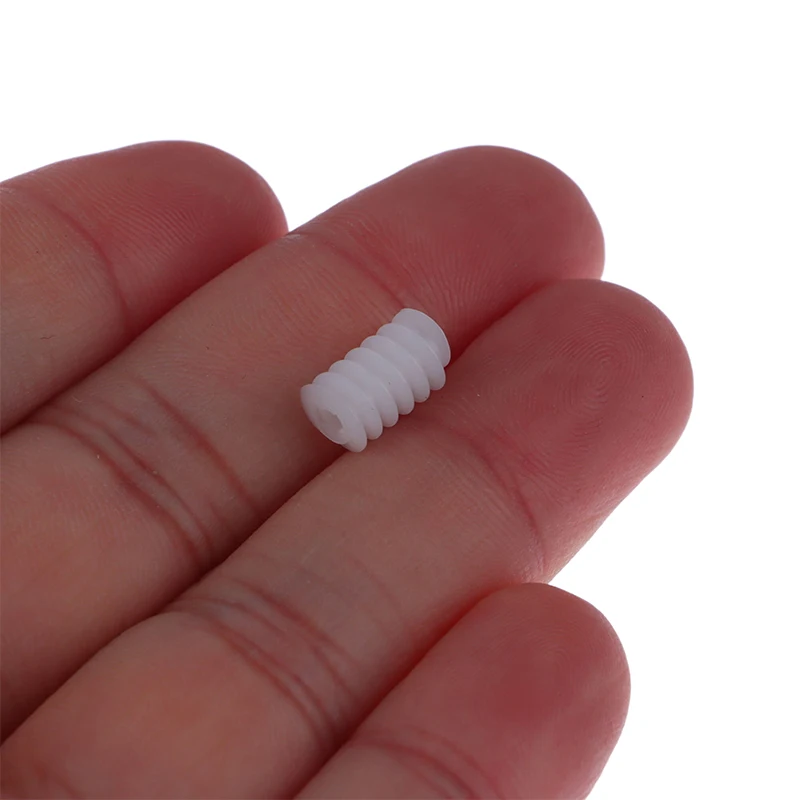 10Pcs 6*10 2A White Right Hand Worm Gear 0.5 Module Set, Reduction Gears for DIY Models