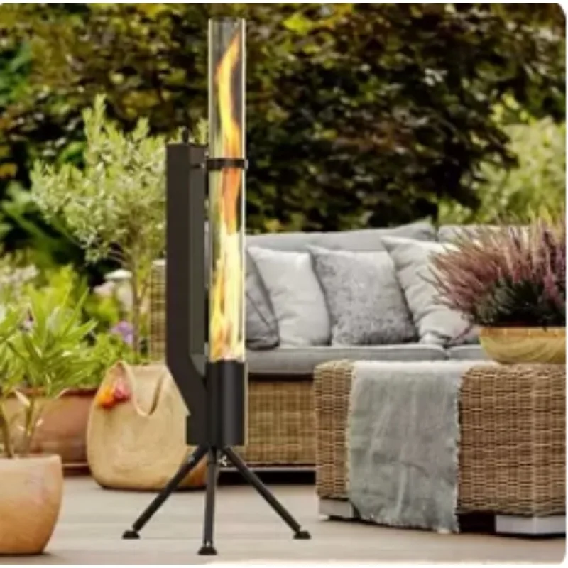 Vertical Courtyard Heating Furnace Outdoor Camping Winter Pellet Furnace Heating Furnace