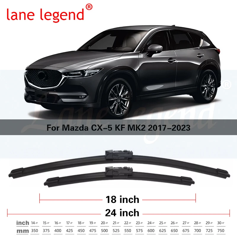 Wiper Blades Set For Mazda CX5 CX-5 CX 5 KF MK2 Front Rear Windshield Windscreen Wiper Window 2017 2018 2019 2020 2021 2022 2023