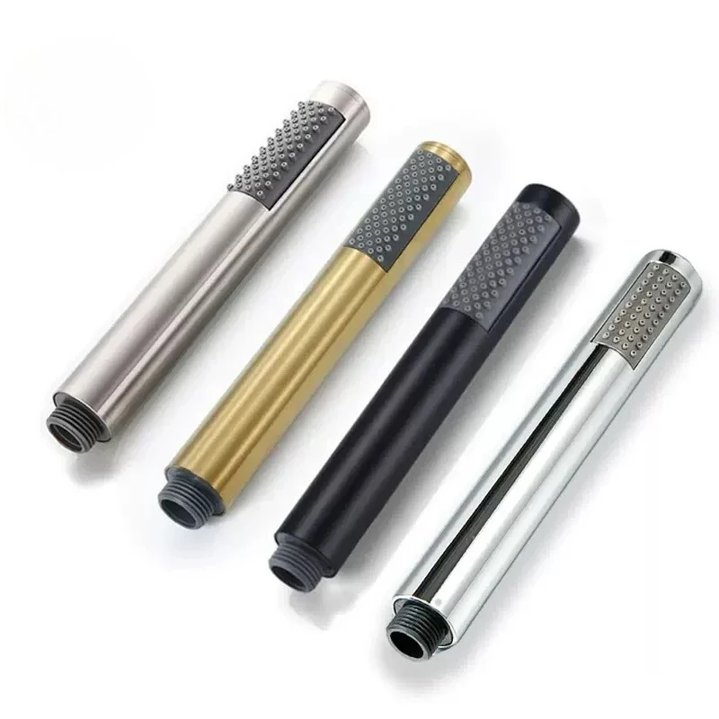 

Stainless Steel Cylindrical Handheld Booster Shower Head Hotel Home Bathroom Universal Shower Head