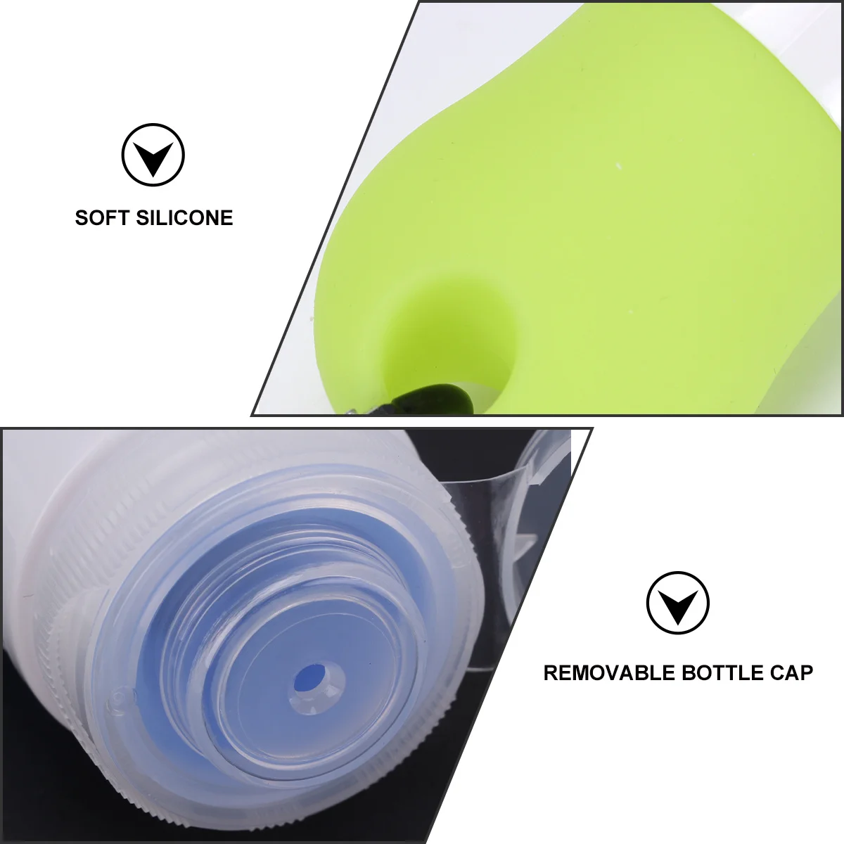 

6pcs 38Ml Bottles For Women Portable Travel Storage Bottles Refillable Silicone Dispenser Liquid Foundation Shampoo