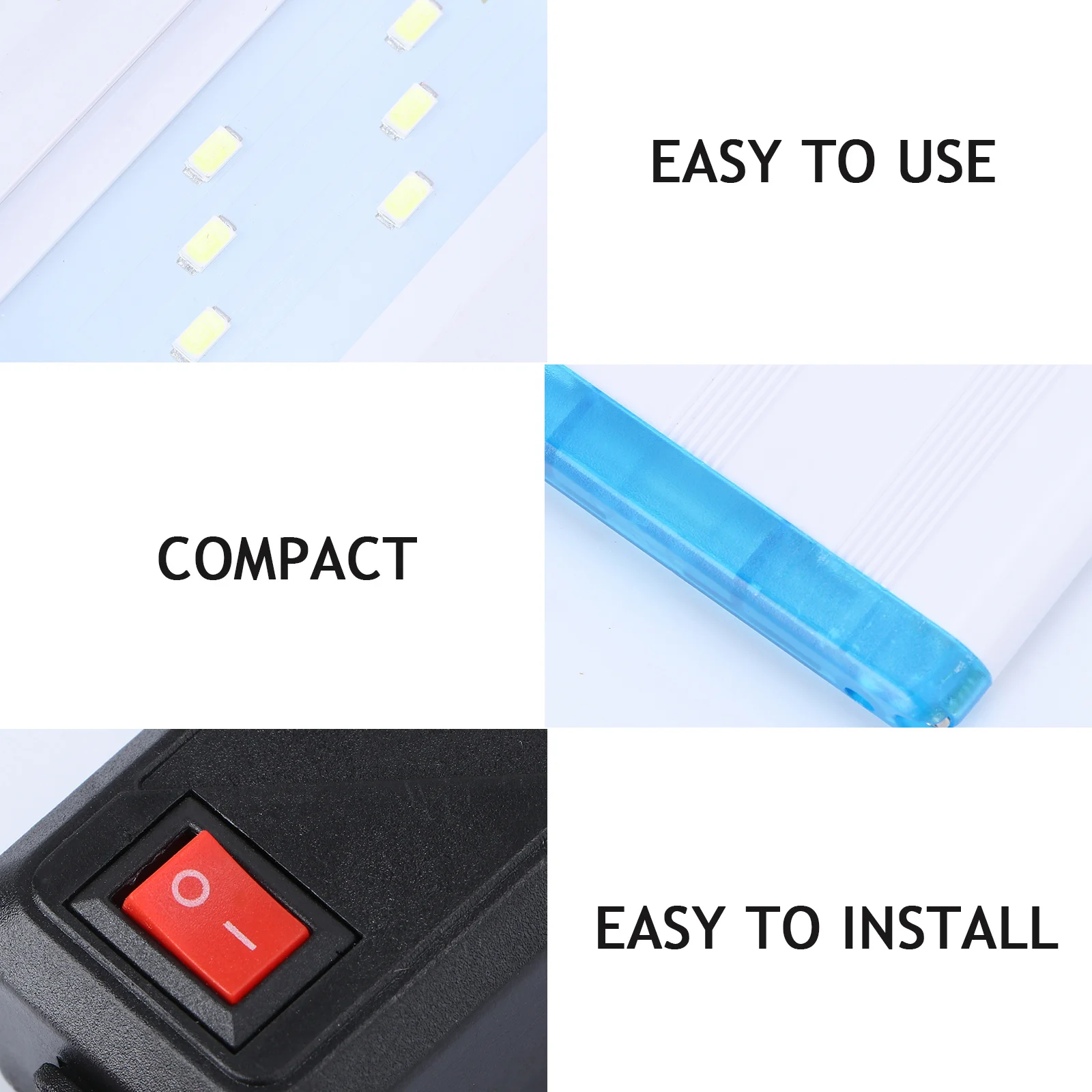 

1pc Ultra Thin 18cm Fish Tank LED Light Aquarium Lamp Pure for Aquatic Plants with Durable Waterproof Plate High