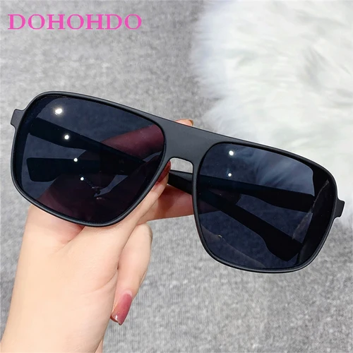 Imagen 2 del producto Gafas de sol cuadradas Steampunk para mujer y hombre, anteojos Punk de marca de lujo Vintage a la moda para mujer, para viajes al aire libre, gafas de ciclismo UV400