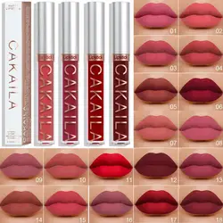 CAKAILA Nude Liquid Lipstick Set Velvet Matte Lip Gloss Sexy Red Lipstick Nude Women Long Lasting Waterproof Lipstick Cosmetic