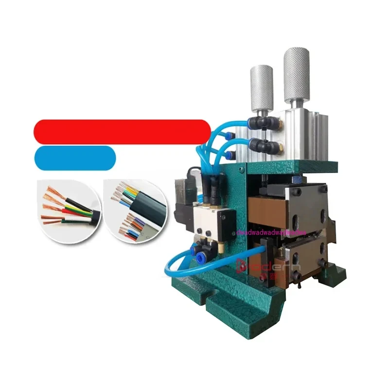 

3F vertical core wire stripping machine pneumatic stripping twisting machine small sheath wire cable stripping machine