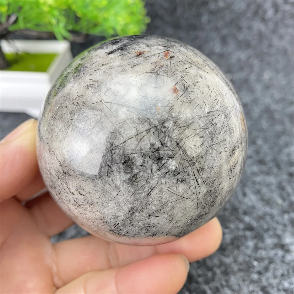

Natural Black Crystal Ball Holiday Gift Witchcraft Sacrifice Magic Energy Ball Home Decoration Ornaments