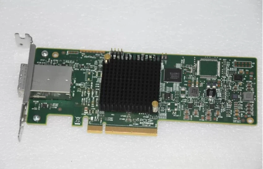 For SAS 9300-8e LSI00343 12Gb/s External Pass-Through Card, SAS3008 HBA Host Bus Adapter for Server Storage Expansion