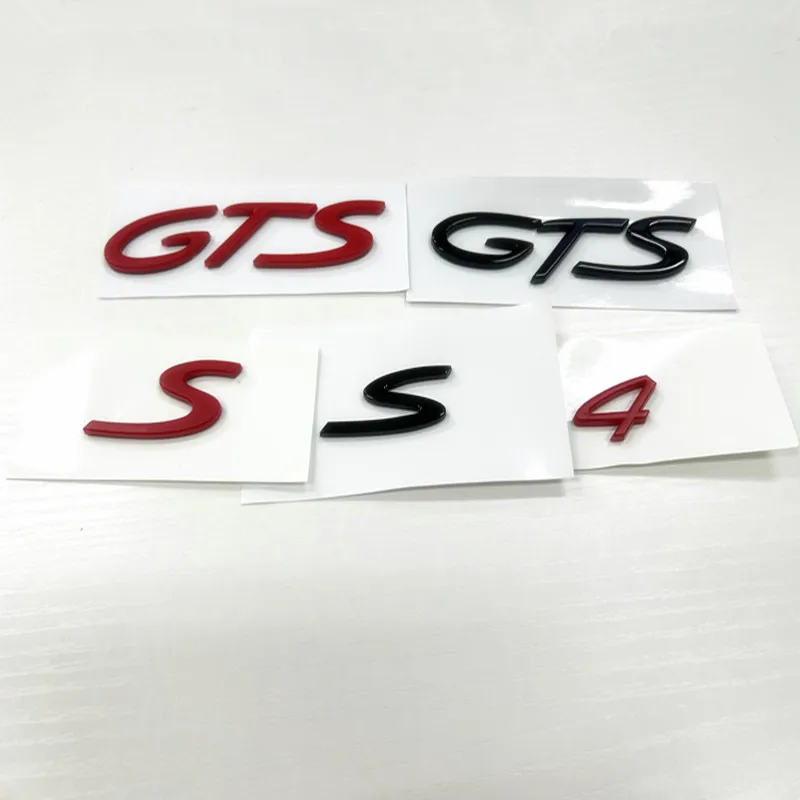 New 3D ABS Car Rear Trunk Emblem Badge logo Stickers for Panamera Cayman Macan Cayenne Boxster Carrera executive 911 Taycan 4 S