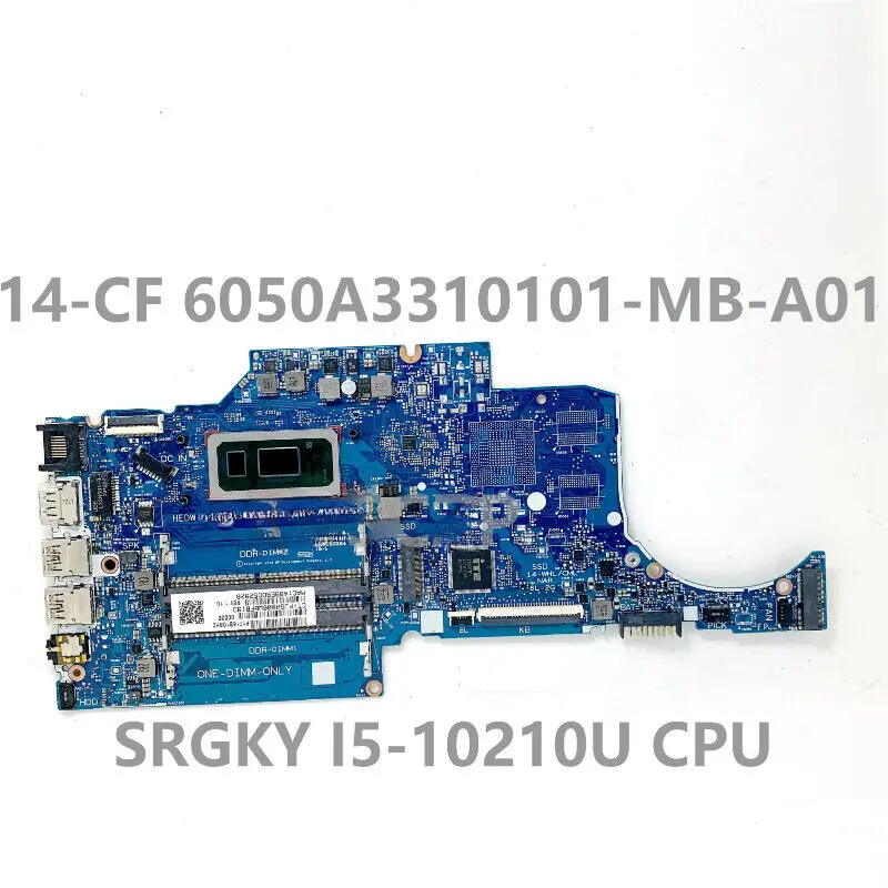 

Материнская плата для ноутбука HP 14-CF 6050A3310101-MB-A01 с процессором SRGKY I5-10210U