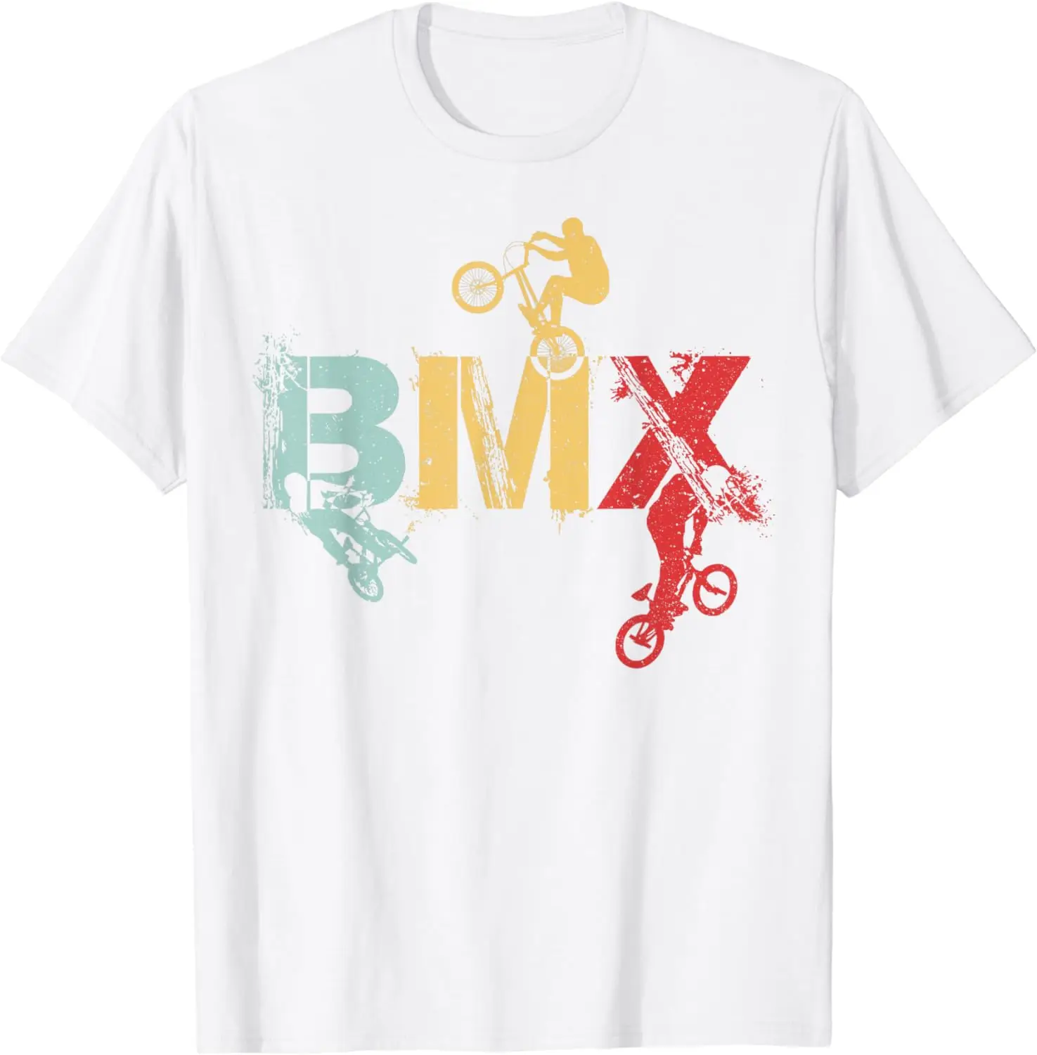 ตลกของขวัญ BMX จักรยานโบราณของขวัญสำหรับเด็กผู้ชายและเยาวชนเสื้อยืดสไตล์ unisex เสื้อสำหรับผู้หญิงผู้ชายเสื้อผ้าสตรีทแวร์ Y2k