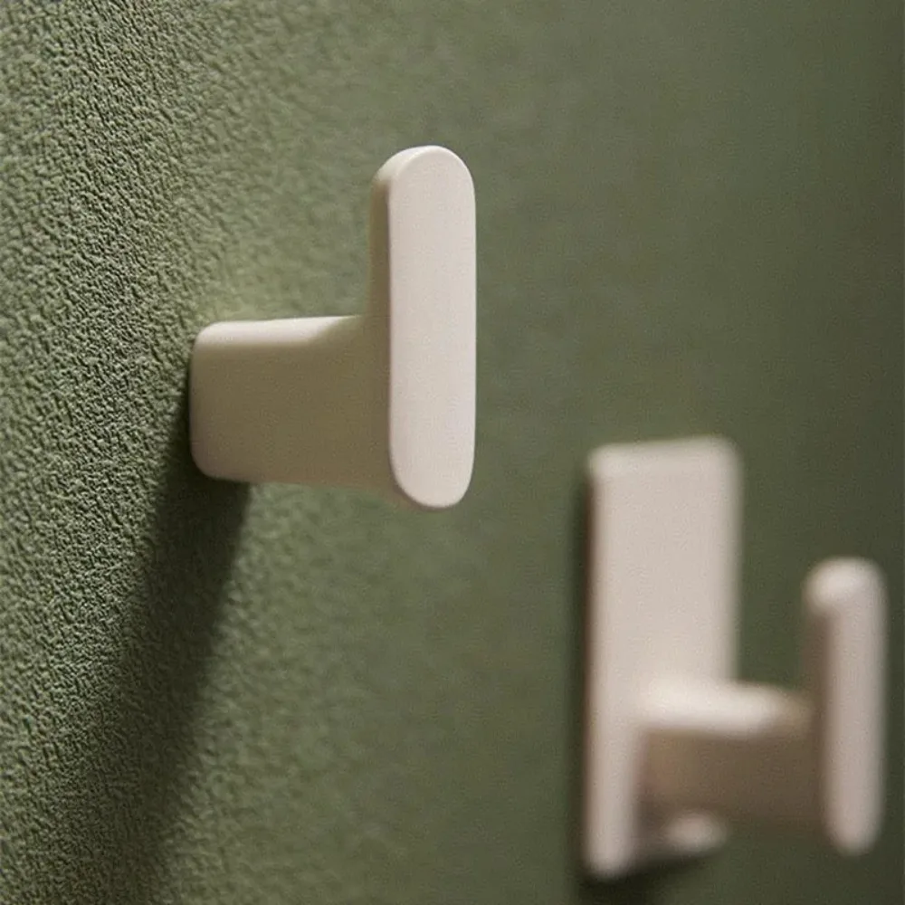 Milk White Wall Hook Bathroom Hanger Bathrobe Towel Clothes Hook Zinc Alloy Brass Bathroom Cabinet Hardware Home Decoration
