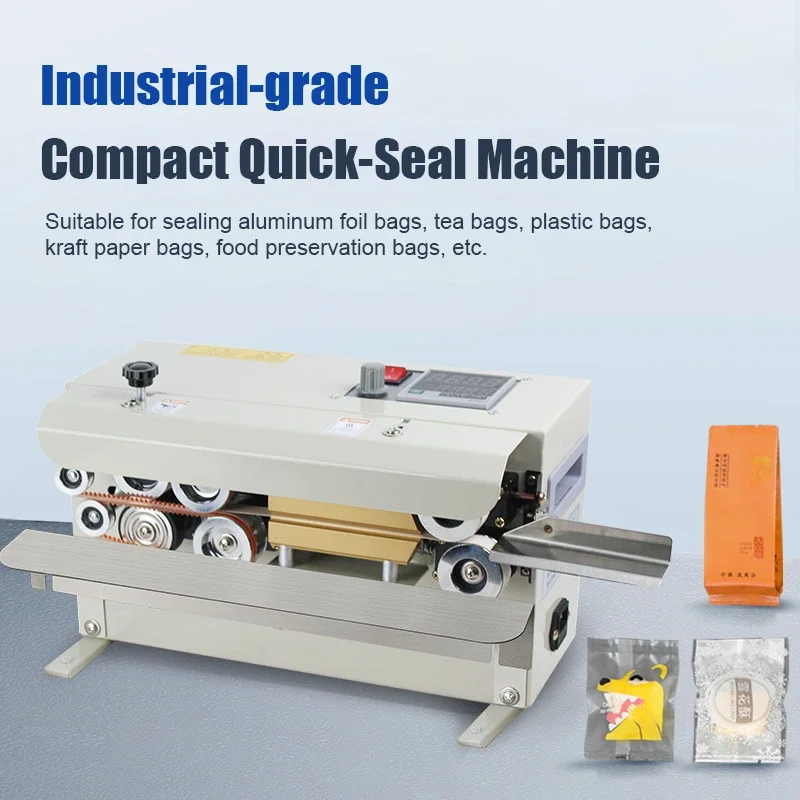 آلة ختم الأكياس البلاستيكية المكتبية التجارية الألومنيوم احباط أكياس الشاي تغليف المواد الغذائية آلة الختم مناسبة لمحلات المنازل #2
