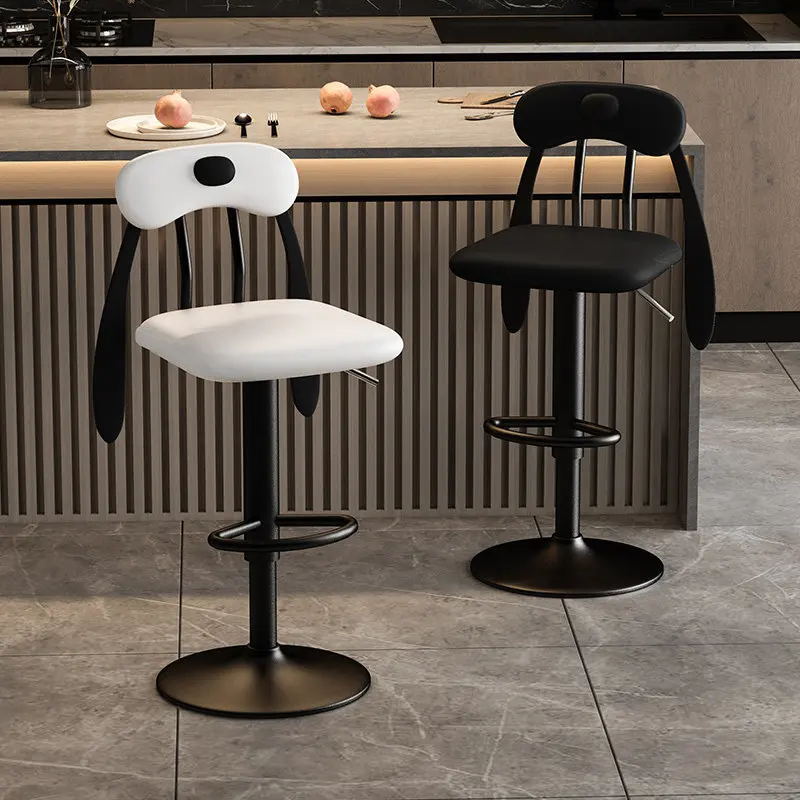 LMM high stool medieval bar chair simple household cartoon dining chair