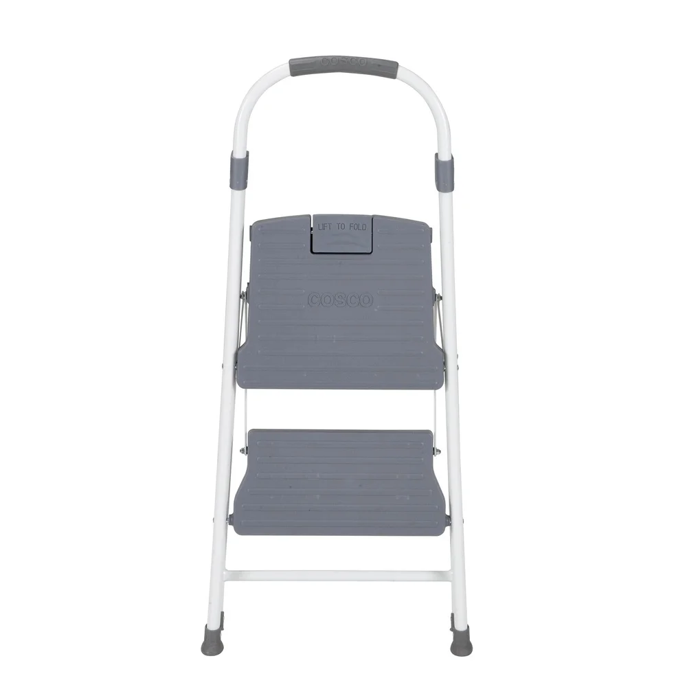 مقعد قابل للطي بخطوتين مع منصة كبيرة مقاومة للانزلاق وسهلة التخزين وخفيفة الوزن للمطبخ للأطفال والكبار #4
