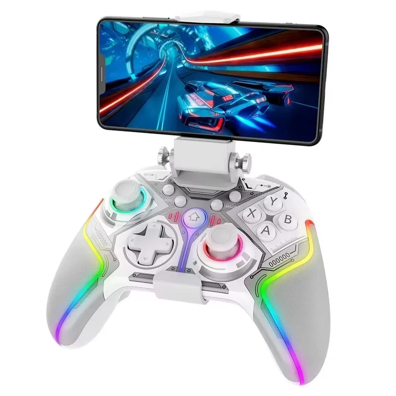 Gamepads para jogos compatíveis com Android Ios, PC, TV, Switch, Ps3, Ps4 Controlador Bluetooth programável Gamepad sem fio