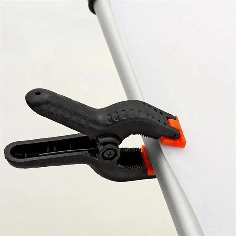Heavy Duty Plastic Spring Clamps 3 Inch 6Pcs for Photo Studio Backdrop Canvas Paper Screen Carpenter Fastening Tool