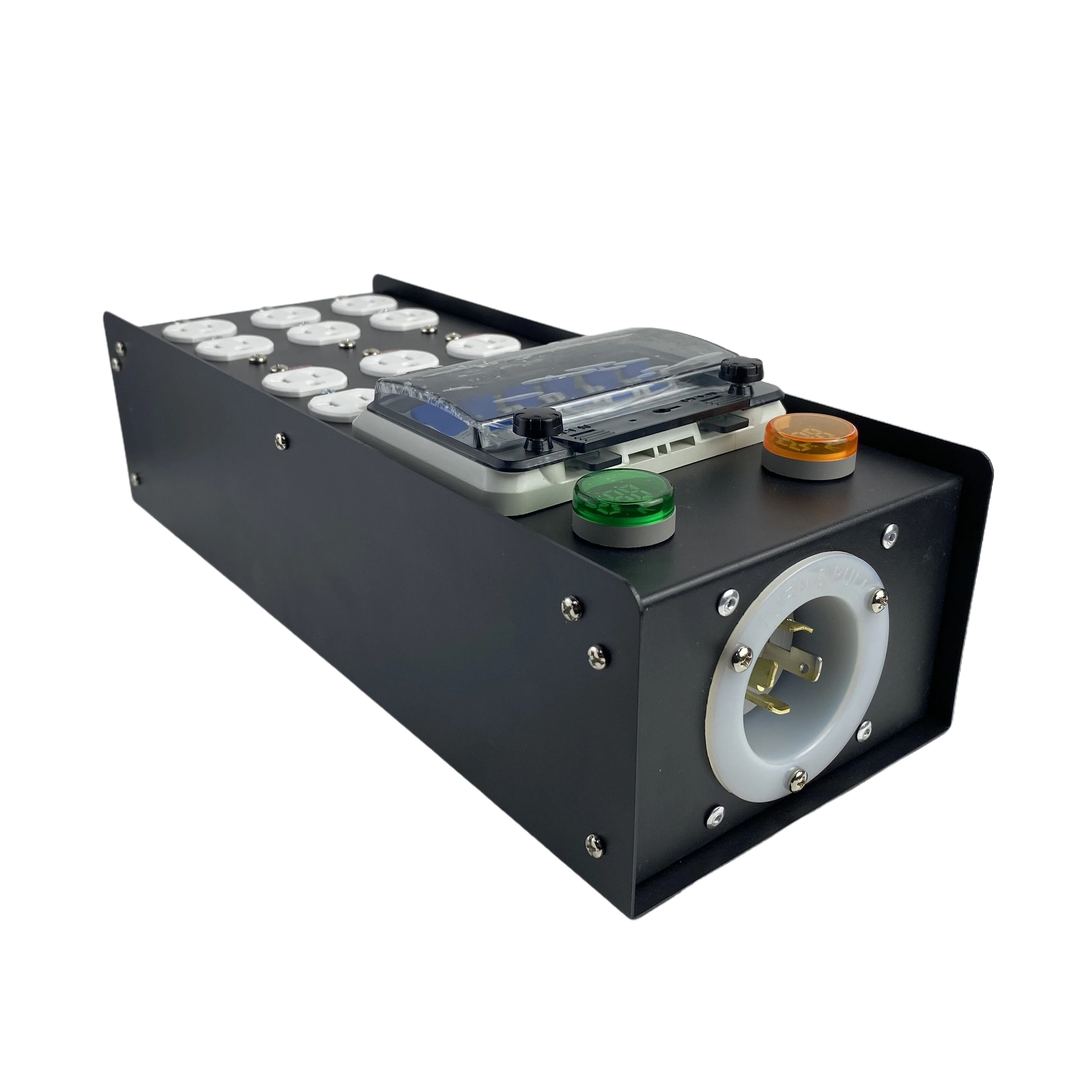 L14-30 30A Portable Power Distribution Equipment Input 6*US 20A Edison Dual Sockets and 1*L14-30 Outputs