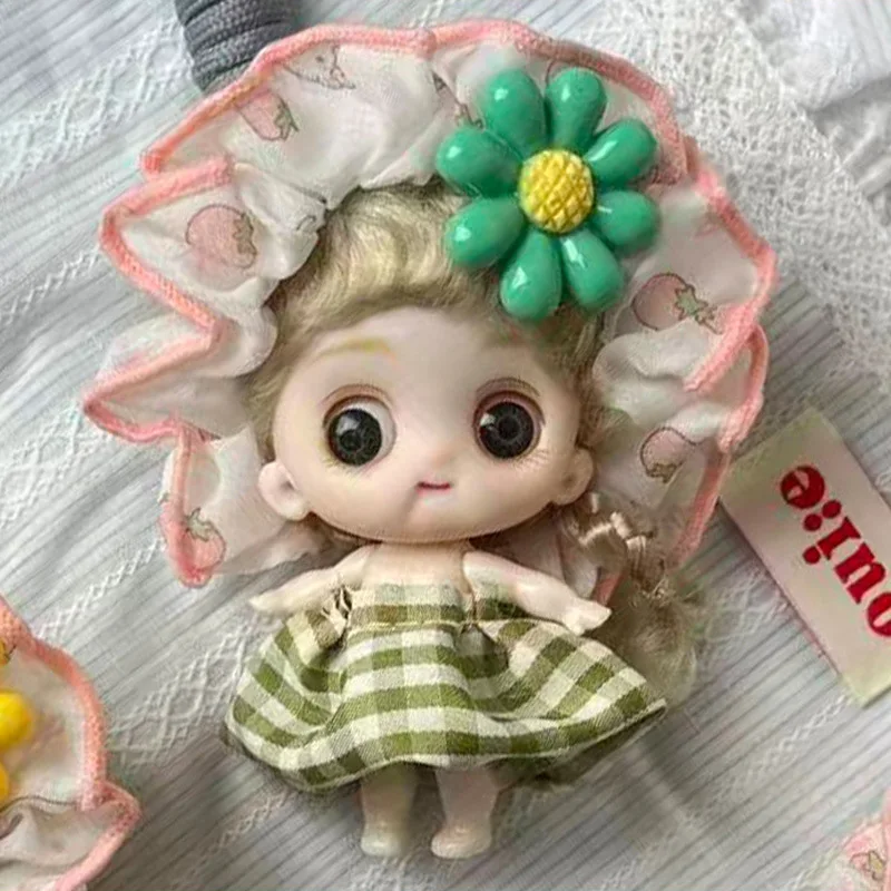 Mignon dessin animé tête tournesol poupée porte-clés pendentif sac à main pendentif voiture porte-clés suspendu.