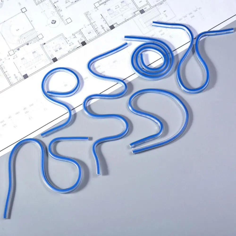 30cm Stationery Measurement Drawing Tool Office Flexible Curve Ruler Serpentine Ruler Dividing Ruler Drafting Drawing Ruler