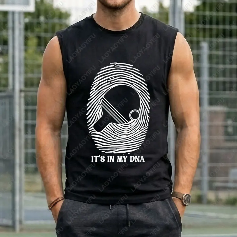 Funny Table Tennis Ping Pong Graphic Tank Tops with 