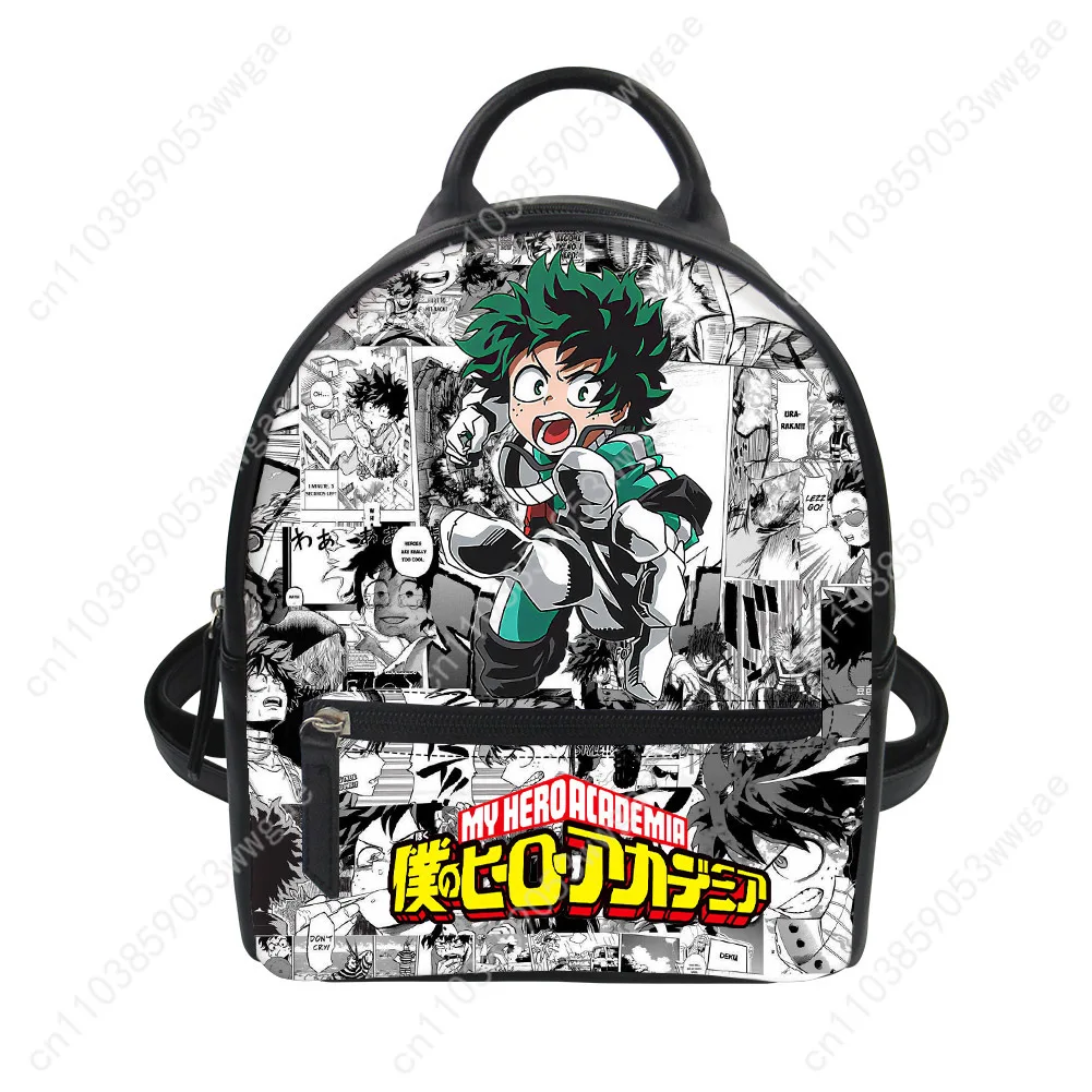 My Hero Academia Backpack Purse Women Schoolbag Customized Double Shoulder Bag High Quality Mini Daypack Leather Travel Bag Gift