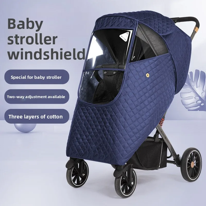 Capa universal para chuva de carrinho de bebê: escudo à prova de vento e à prova d'água para carrinhos de criança/carrinhos de guarda-chuva, proteção completa